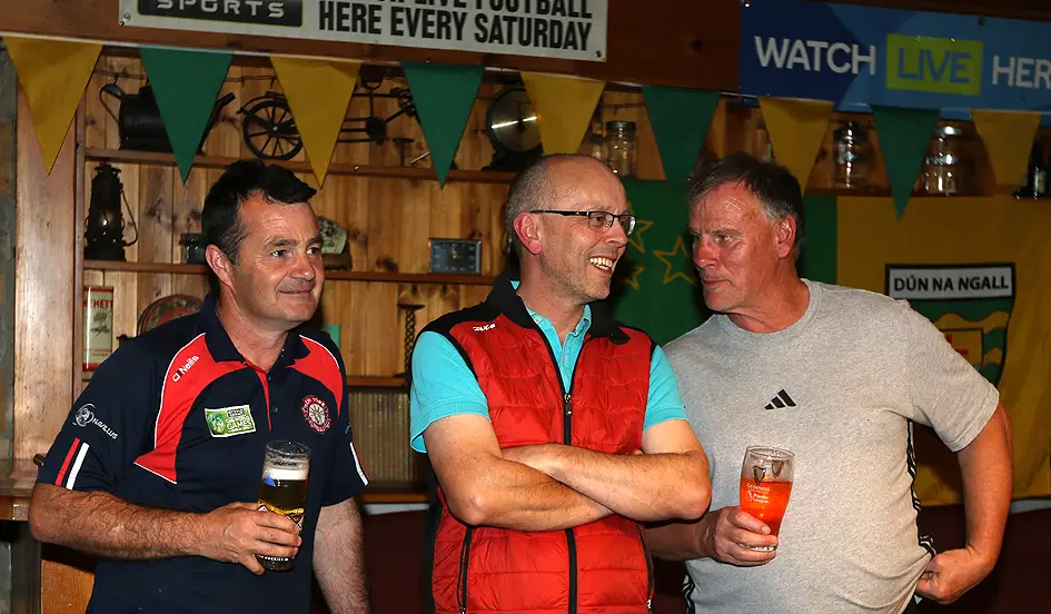 Crowd celebrating during the match at Sean Og's