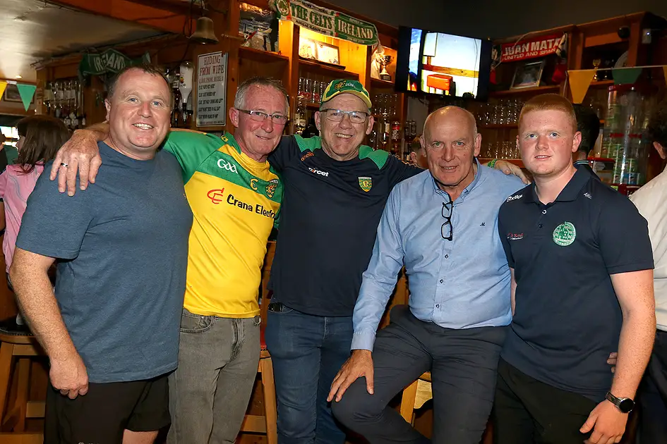 Locals enjoying the match day atmosphere at Sean Og's