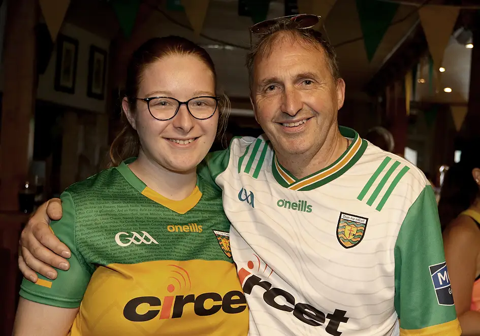Sports fans watching the game at Sean Og's Ballyshannon